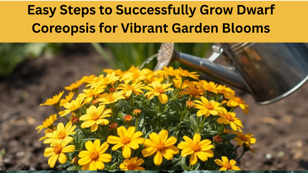 Dwarf Coreopsis, Growing Flowering Plants, Beginner Garden Flowers, Low Maintenance Garden Plants, Vibrant Garden Blooms, Home Flower Gardening