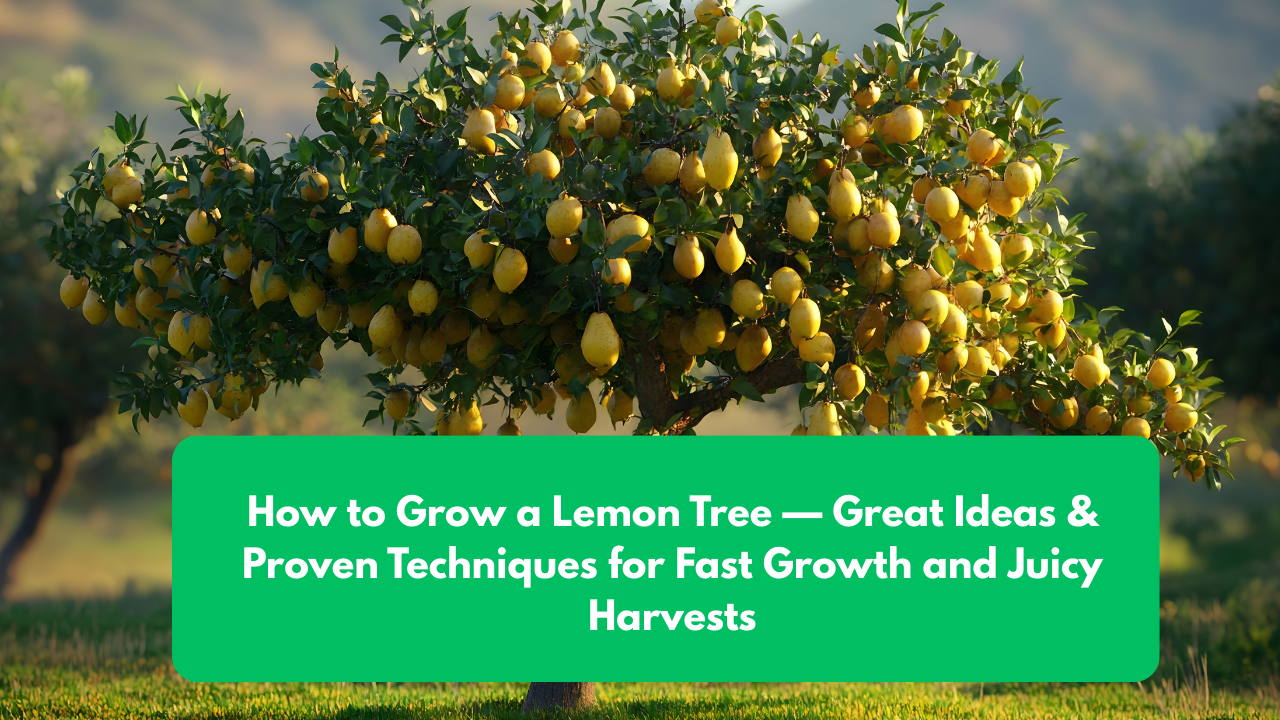 How to Grow a Lemon Tree — Great Ideas & Proven Techniques for Fast Growth and Juicy Harvests
