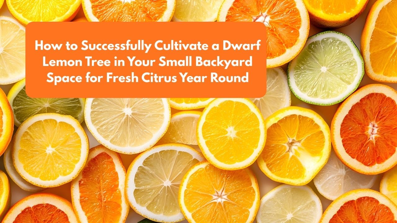How to Successfully Cultivate a Dwarf Lemon Tree in Your Small Backyard Space for Fresh Citrus Year Round